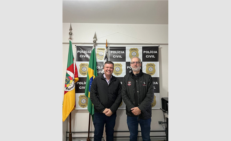Prefeito Paulinho Salerno reúne-se com Delegado Regional da Polícia Civil