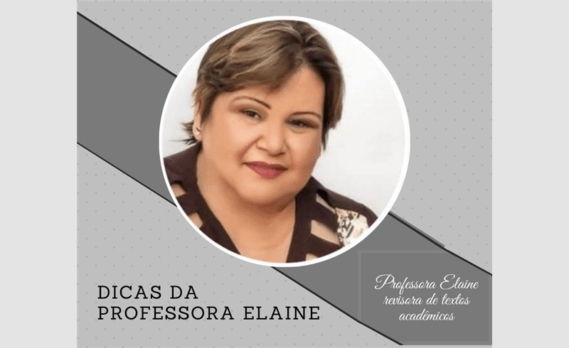 Dicas da Professora Elaine dos Santos - 04/05