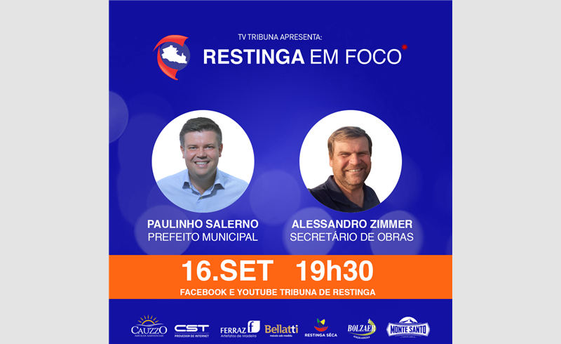 Restinga em foco será nesta quinta-feira, 16/09.