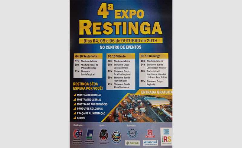 Programação da 4° EXpoRestinga