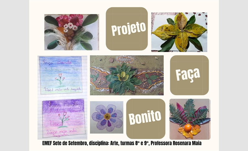 Escolas municipais fazem trabalhos alusivos à campanha “FAÇA BONITO”