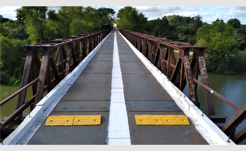 Ponte das Tunas ficará interditada na terça e quarta-feira