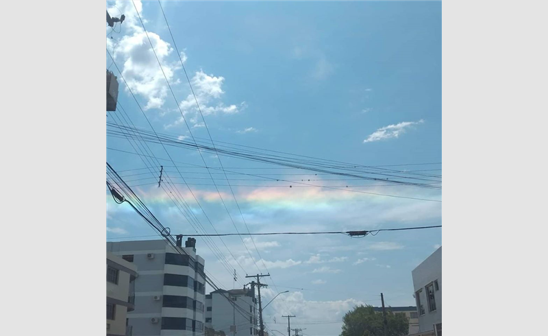  Fenômeno no céu de Restinga Sêca foram "nuvens iridescentes"