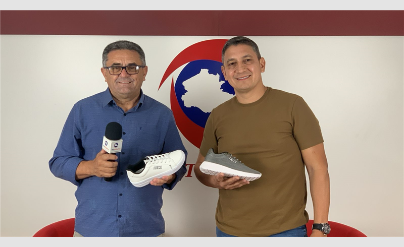 Empresário Leocir de Moura lança linha de calçados "Nech" em Restinga Sêca