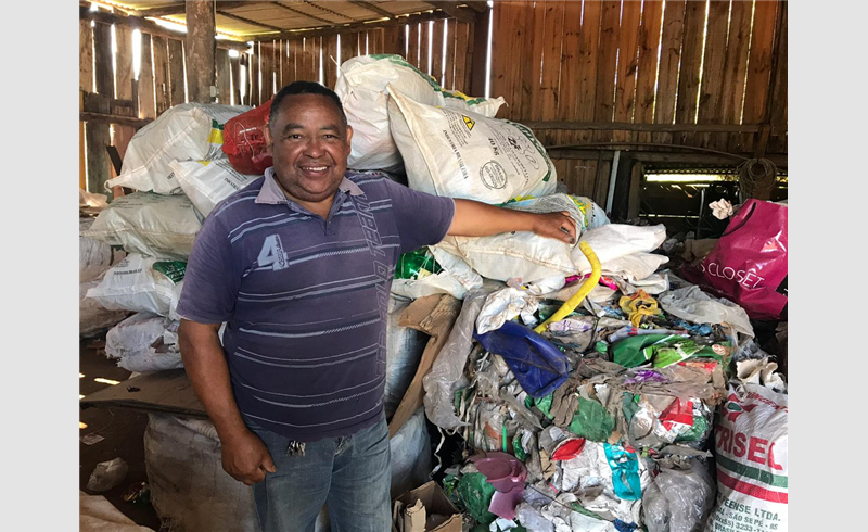 Empresa de reciclagem recolhe cerca de 7 toneladas mensalmente