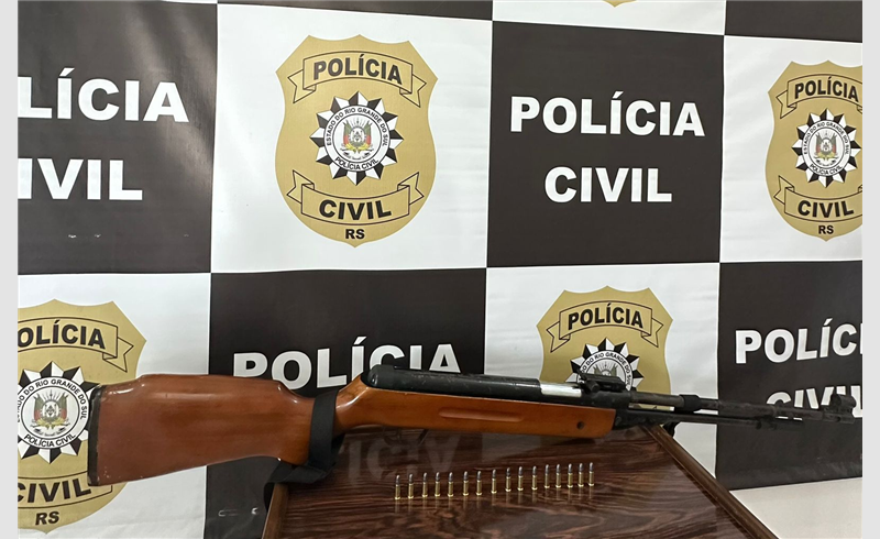 Policia civil Aprende Rifle Adulterado  