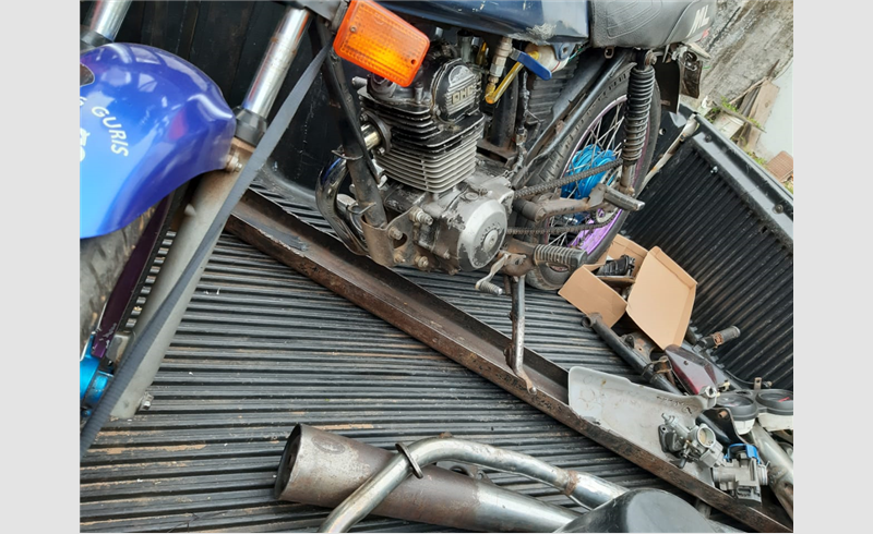 Operação da Polícia Civil de Restinga Sêca localiza peças furtadas de motocicletas