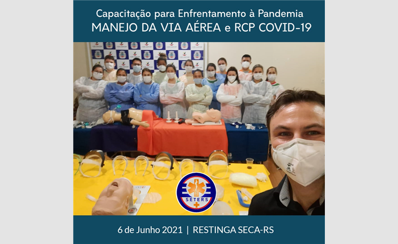 O domingo foi dia de treinamento e capacitação para a Equipe da Ala Covid do Hospital São Francisco 