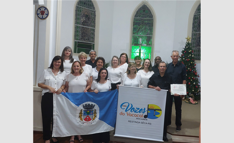 Coral Vozes do Vacacaí encanta público na Cantata de Natal em Arroio do Tigre