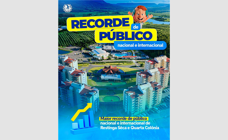 Resort Termas Romanas bate recorde histórico e alcança 62.910 hóspedes na temporada 2025/2026 em Restinga Sêca