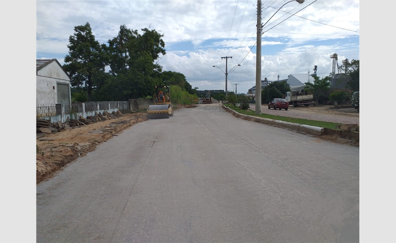 Trecho urbano da ERS-149, em Formigueiro, está em obras de pavimentação