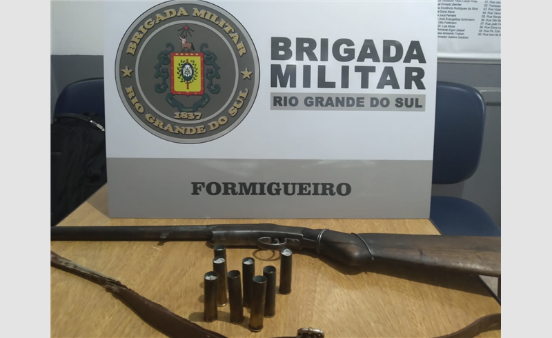 Brigada Militar apreende arma de fogo durante operação Avante São Sepé e Formigueiro