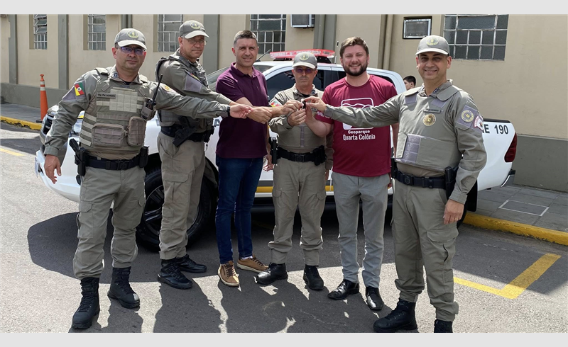 Nova viatura é entregue à Brigada Militar de Restinga Sêca e reforça segurança no município