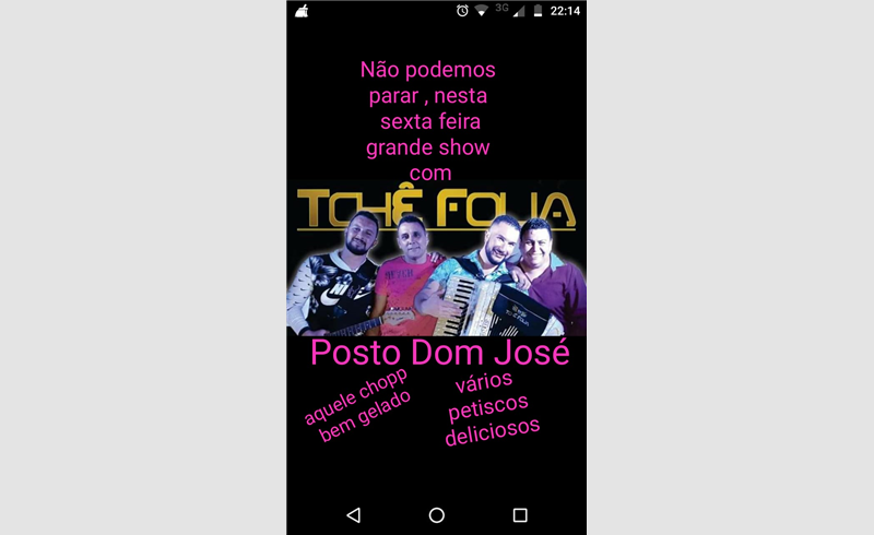 Final de semana de shows com Tchê Folia, Nando Rodrigues  e Tock Di Classe em Restinga Sêca