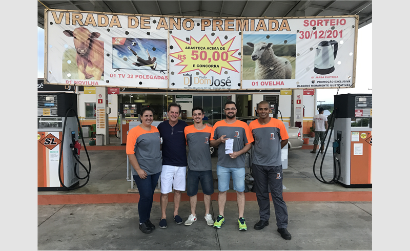 Posto Dom José realiza sorteio da "Virada Premiada"