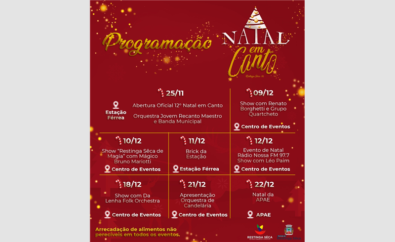  12º Natal em Canto de Restinga Sêca