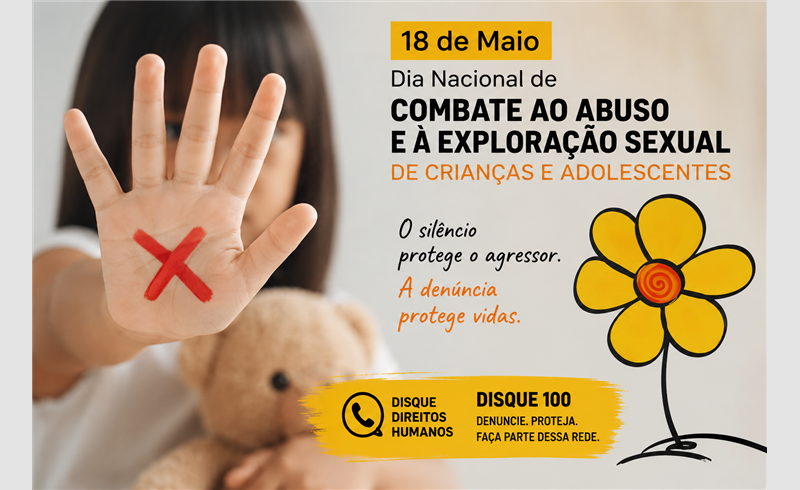 18 de Maio reforça mobilização nacional contra o abuso e a exploração sexual infantil