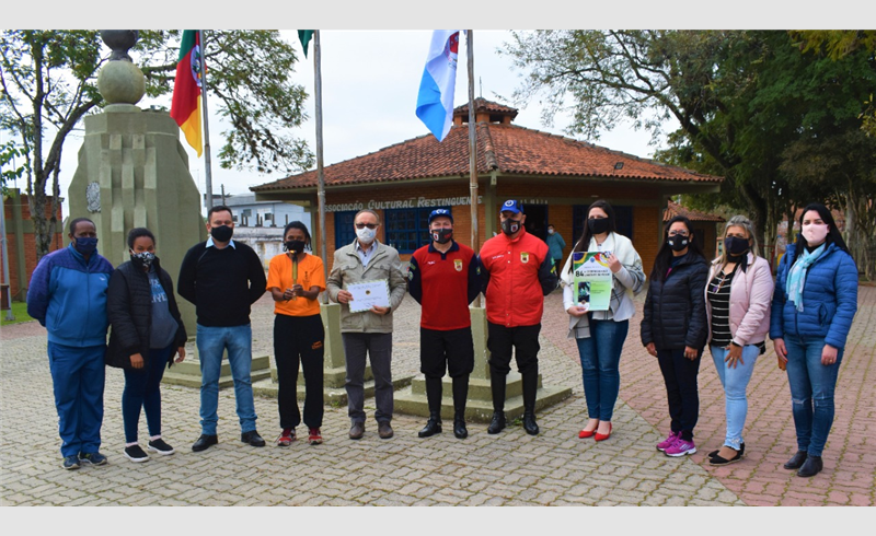  Restinga Sêca recebeu a 84° Corrida do Fogo Simbólico da Pátria