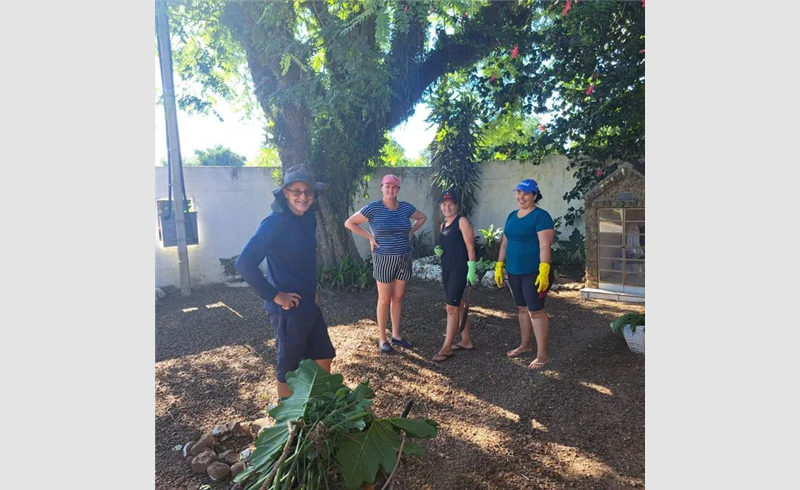 Mutirão de cuidados prepara Escola Dezidério Fuzer para o retorno às aulas