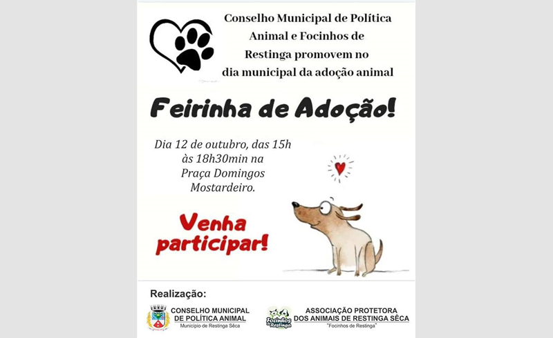 Sábado é dia de adotar um amigo