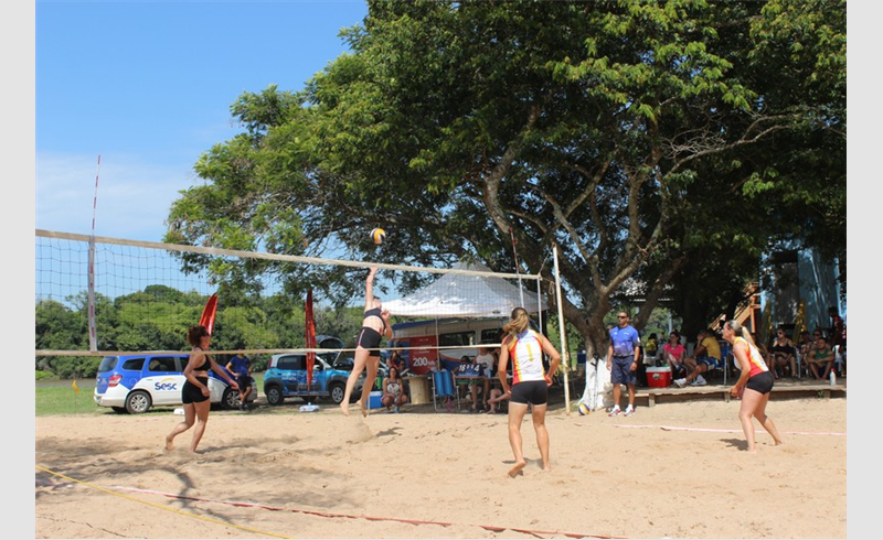 Circuito Sesc de Futebol de Areia e Vôlei de Praia foi uma das atrações esportivas nas Tunas