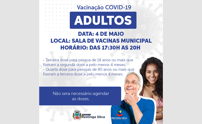 Aplicação de vacinas contra a covid-19 em adultos 