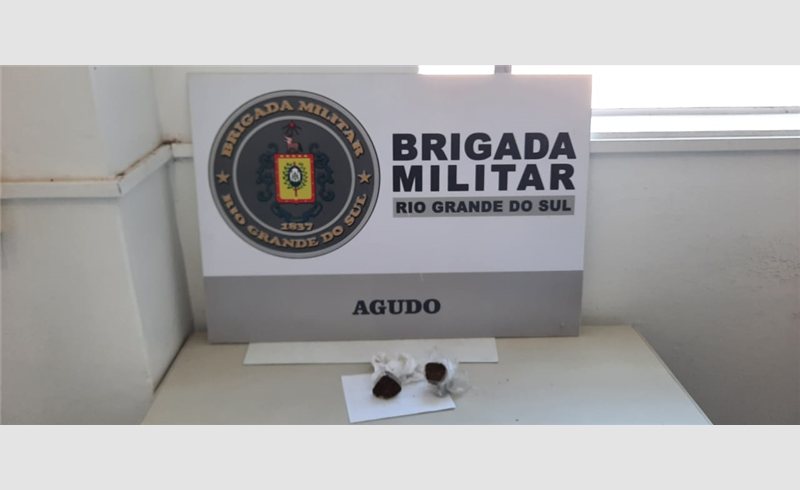 Brigada Militar de Agudo encontra entorpecentes em.l muro do Presídio Estadual