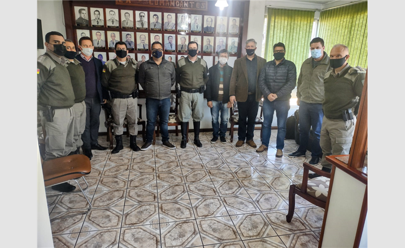 Reunião com Comando Regional da Brigada Militar em Santa Maria solicitou aumento do efetivo para Agudo