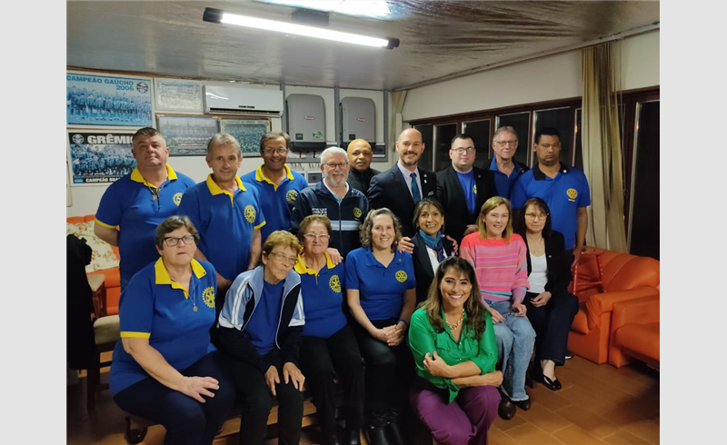 Nelson Harm, governador distrital (4780) 2022/2023 do Rotary Club faz visita a Restinga Sêca