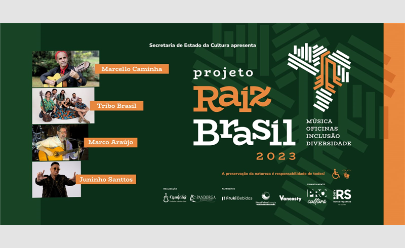 Projeto Raiz Brasil leva música, oficinas, inclusão e diversidade para Restinca Sêca e outras seis cidades gaúchas 