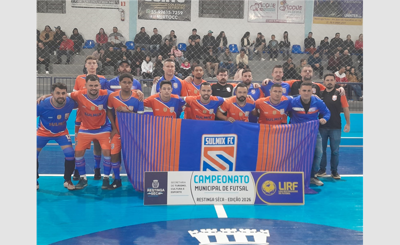Municipal de Futsal abre temporada com espetáculo de gols em Restinga Sêca