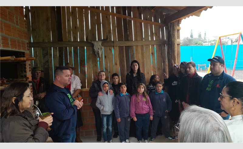 Cooperativa Tritícola Sepeense (Cotrisel) entregou um rancho campeiro para a Escola Francisco Giuliani