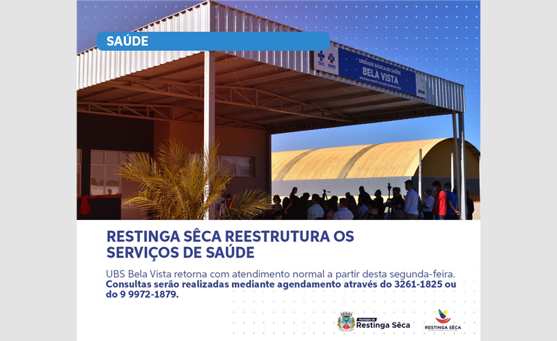 Prefeitura Municipal de Restinga Sêca reestrutura os serviços de saúde