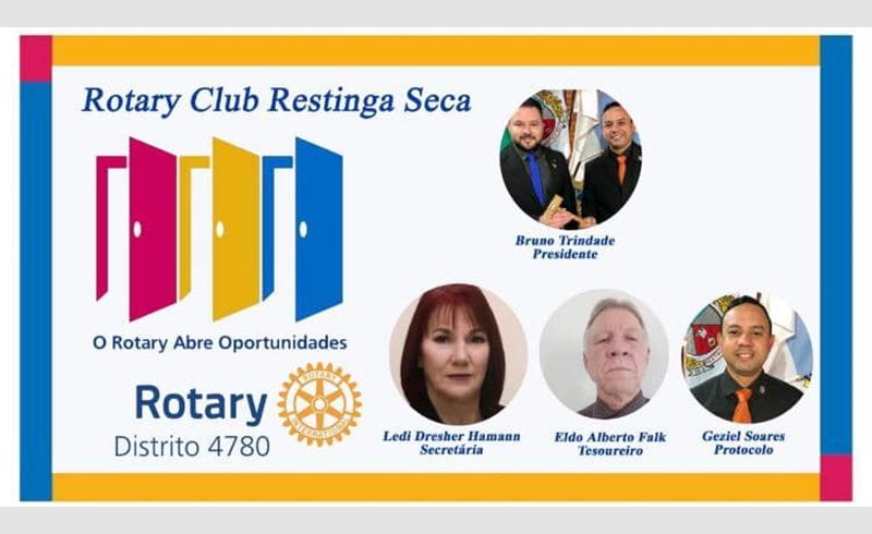Conselho Diretor do Rotary Club de Restinga Sêca é empossado