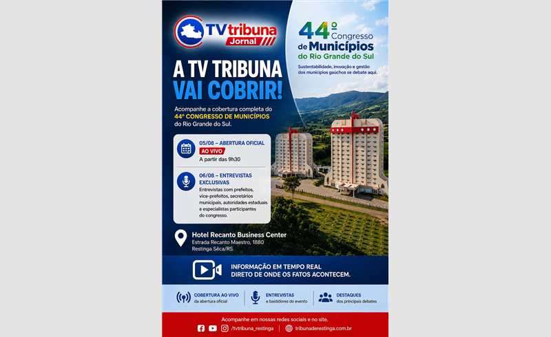 Acompanhe a cobertura especial da TV Tribuna!