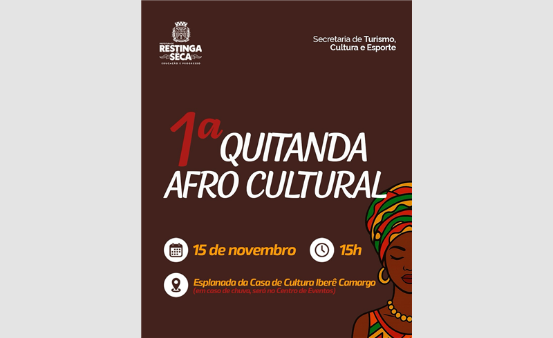 Restinga Sêca realiza a 1ª Quitanda Afro Cultural