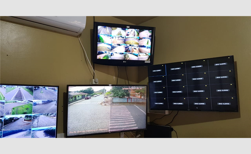 Sala de operações da BM recebe equipamentos para ampliação do sistema de videomonitoramento