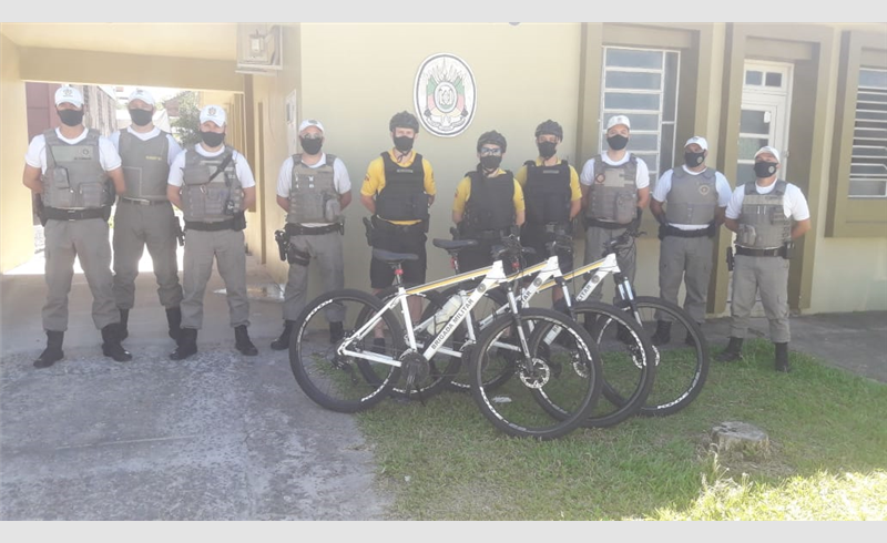 Projeto  Bike Patrulha ajudará no reforço do policiamento e patrulhamento na cidade e no Balneário das Tunas 
