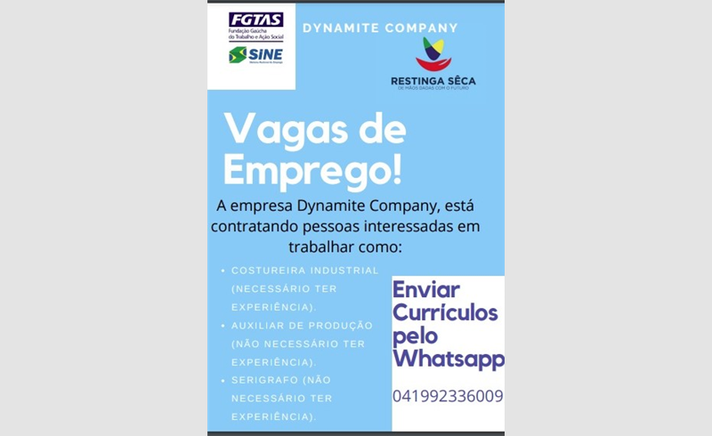 Vagas de emprego 