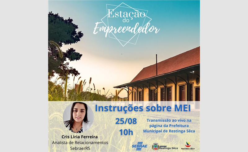 Estação do Empreendedor fará live sobre MEI