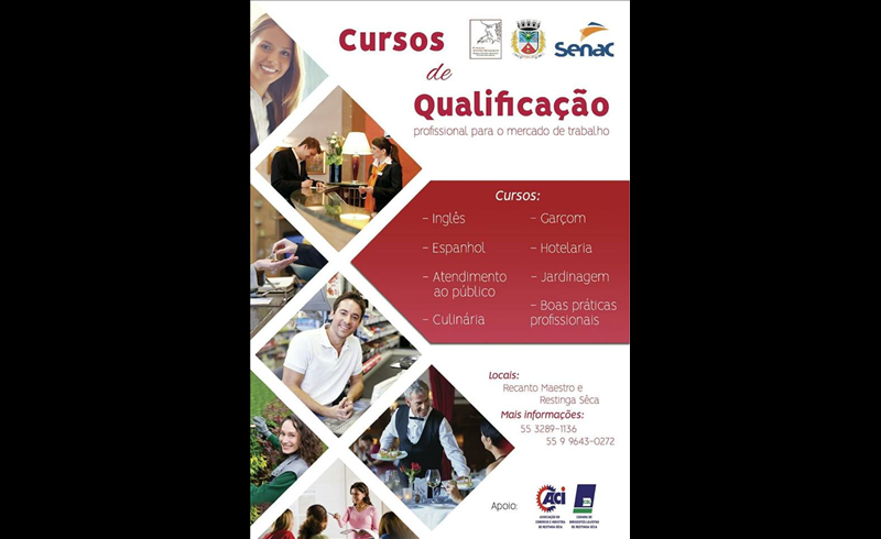 Aberta inscrição para cursos gratuitos de qualificação profissional