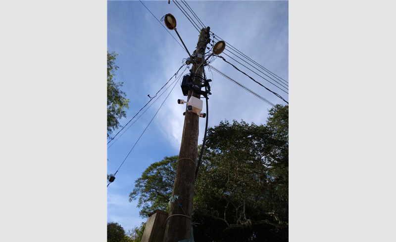 Câmeras de vigilância no Balneário das Tunas 