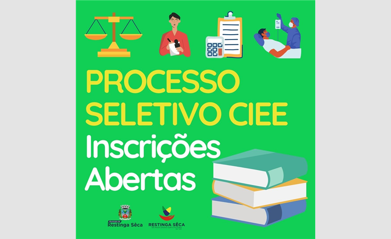 Aberto processo seletivo para estágio junto a Prefeitura Municipal de Restinga Sêca