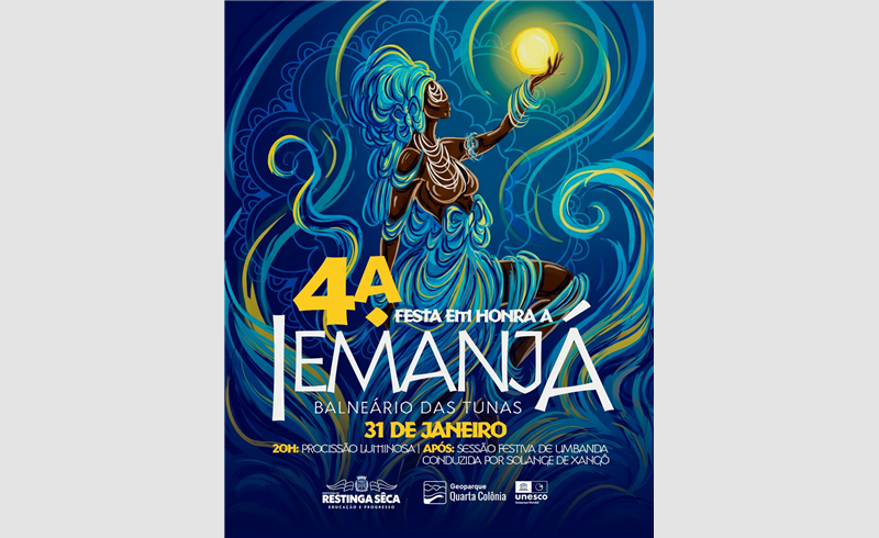 Festa em Honra a Iemanjá ilumina o Balneário das Tunas no dia 31 de janeiro