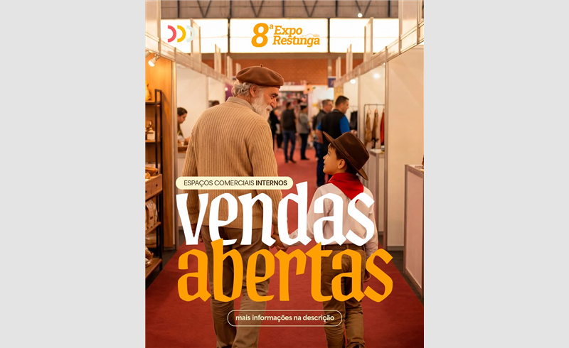 Espaços comerciais internos da 8ª ExpoRestinga já estão à venda