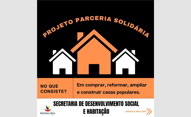 PROJETO PARCERIA SOLIDÁRIA: Você sabe como funciona?