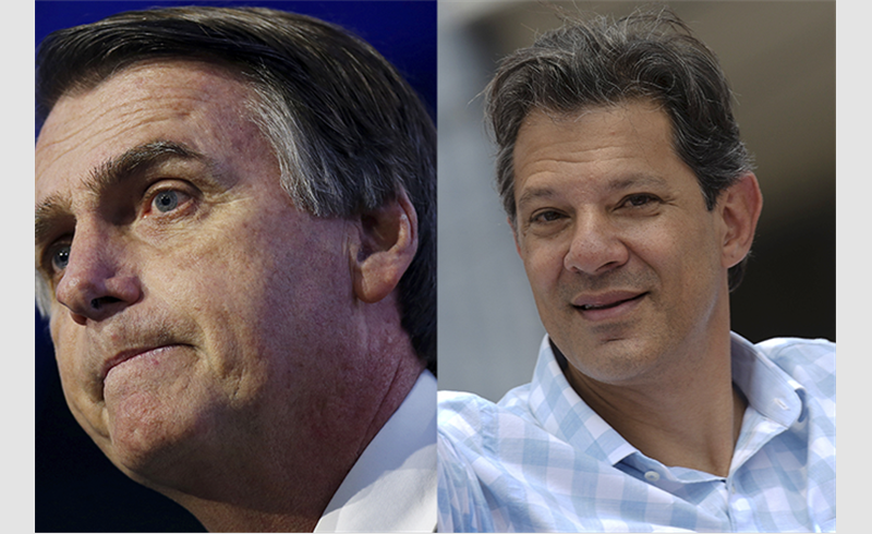 Bolsonaro e Haddad disputam 2° turno para presidente