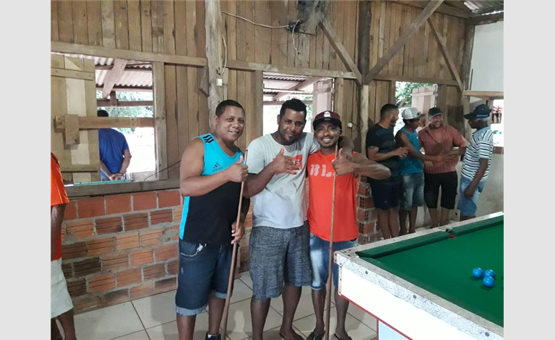 Vencedores do torneio de sinuca individual de São Miguel Velho