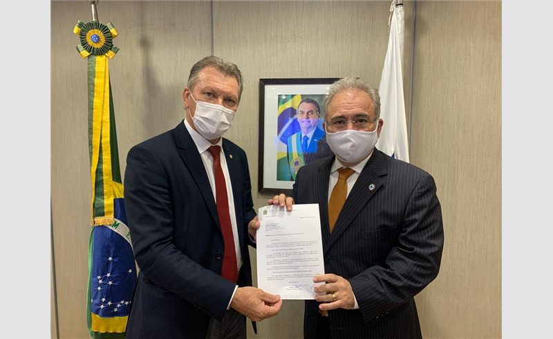 Deputado Afonso Hamm participa de reunião com ministro da Saúde, Marcelo Queiroga