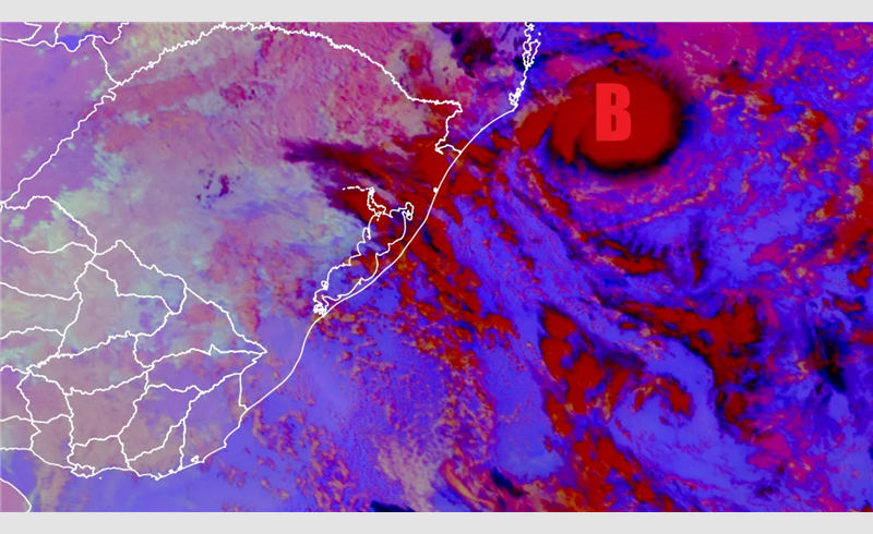  Ciclone se afasta, vento cede e instabilidade prossegue hoje segundo a MetSul Metodologia